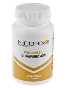 A Nicorix egy étrend kiegészítő, ami segít a nikotin függőség elleni harcban. Két szinten hat: először blokkolja a nikotin receptorokat, így megszünteti a vágyat, hogy rágyújts, másodszor csökkenti a nikotin elvonási tüneteket. A leszokás után, a hízás nagy probléma lehet – ez az anyagcsere lelassulása miatt van. A guaranának köszönhetően, a Nicorix felgyorsítja a test anyagcseréjét. Ez egy tökéletes megoldás azok számára, akik meg akarják változtatni az életüket.
