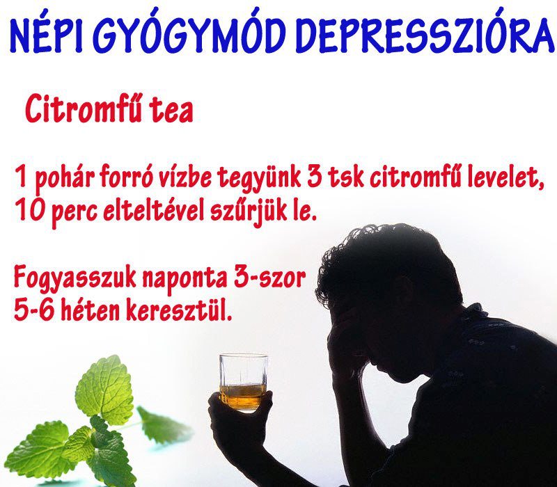 Depresszió ellen hagyományos gyógymód