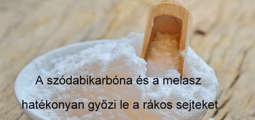 a szódabikarbóna és a melasz hatékonyan győzte le a rákos sejteket.