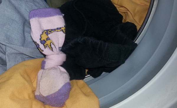 mosás vadgesztenyével-mosógép dobjába, a ruhák közé rakva